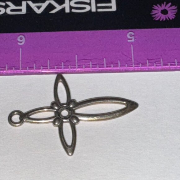 Sterling Silver Open Cross Pendant - Picture 13 of 16